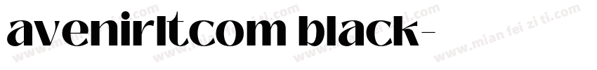 avenirltcom black字体转换